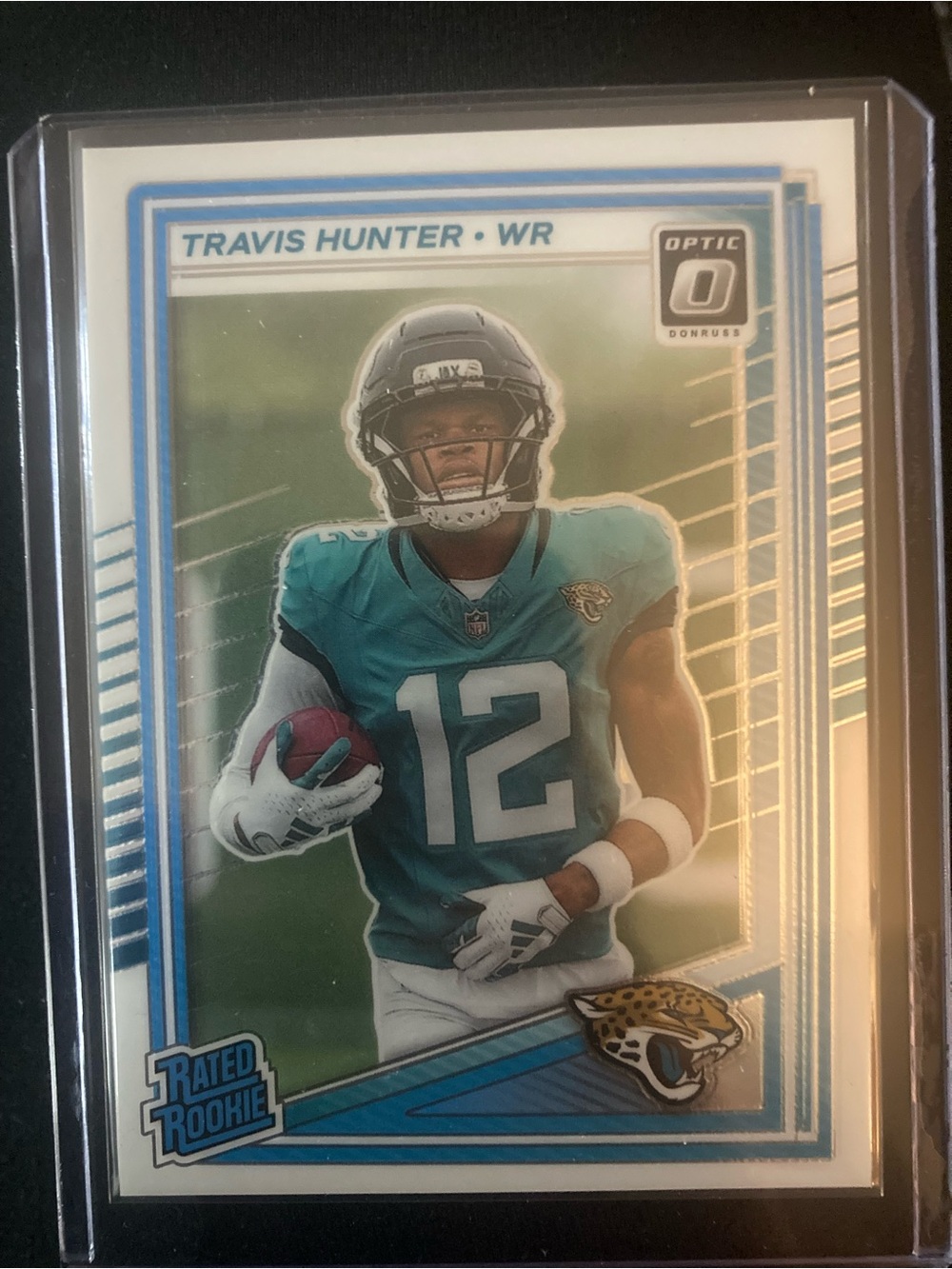 Panini Travis Hunter Football Card Teal White Black